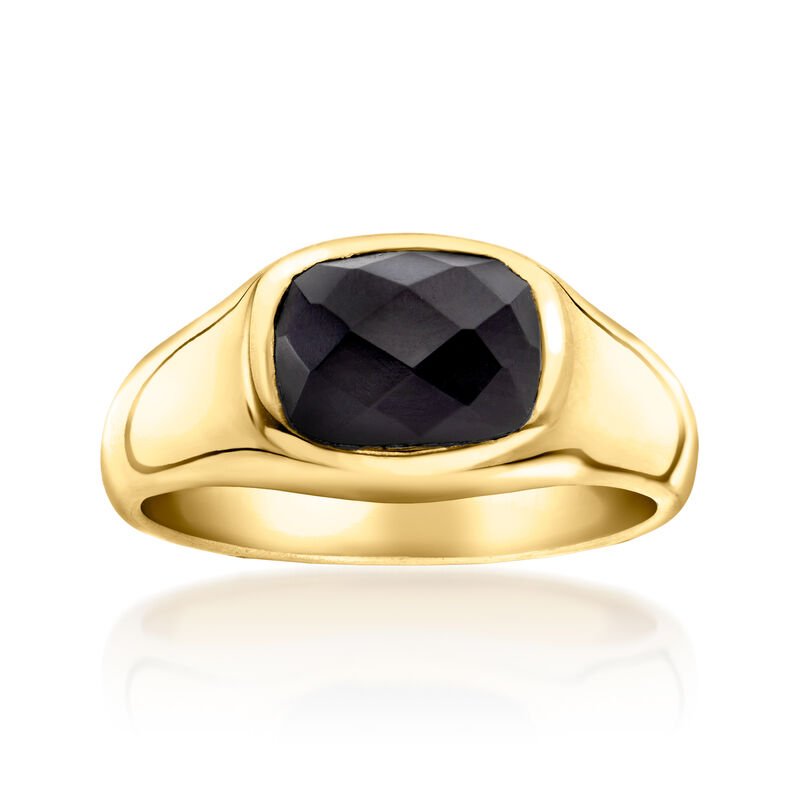 Onyx Ring in 18kt Gold Over Sterling image number 0