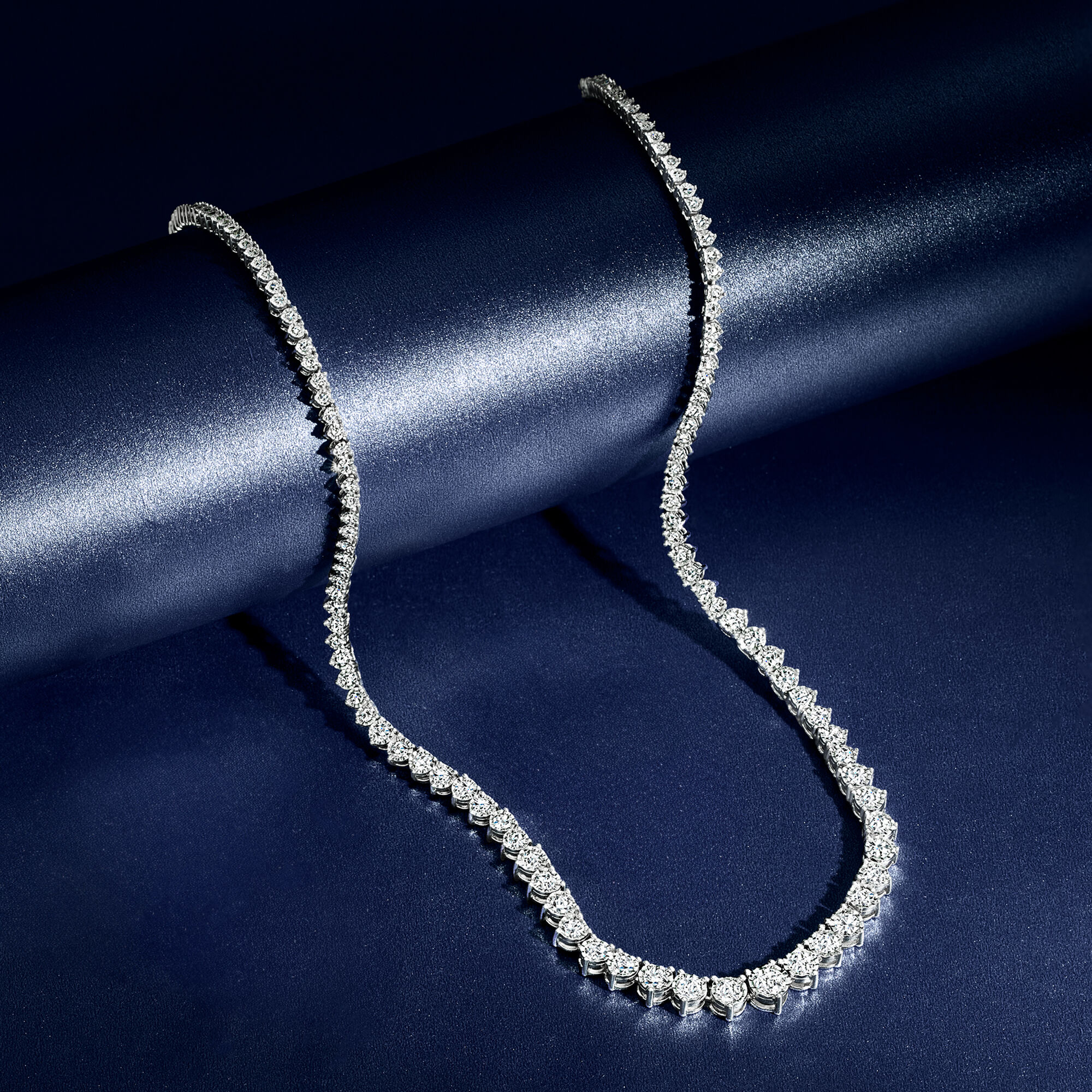 Silver diamond tennis chain new arrivals