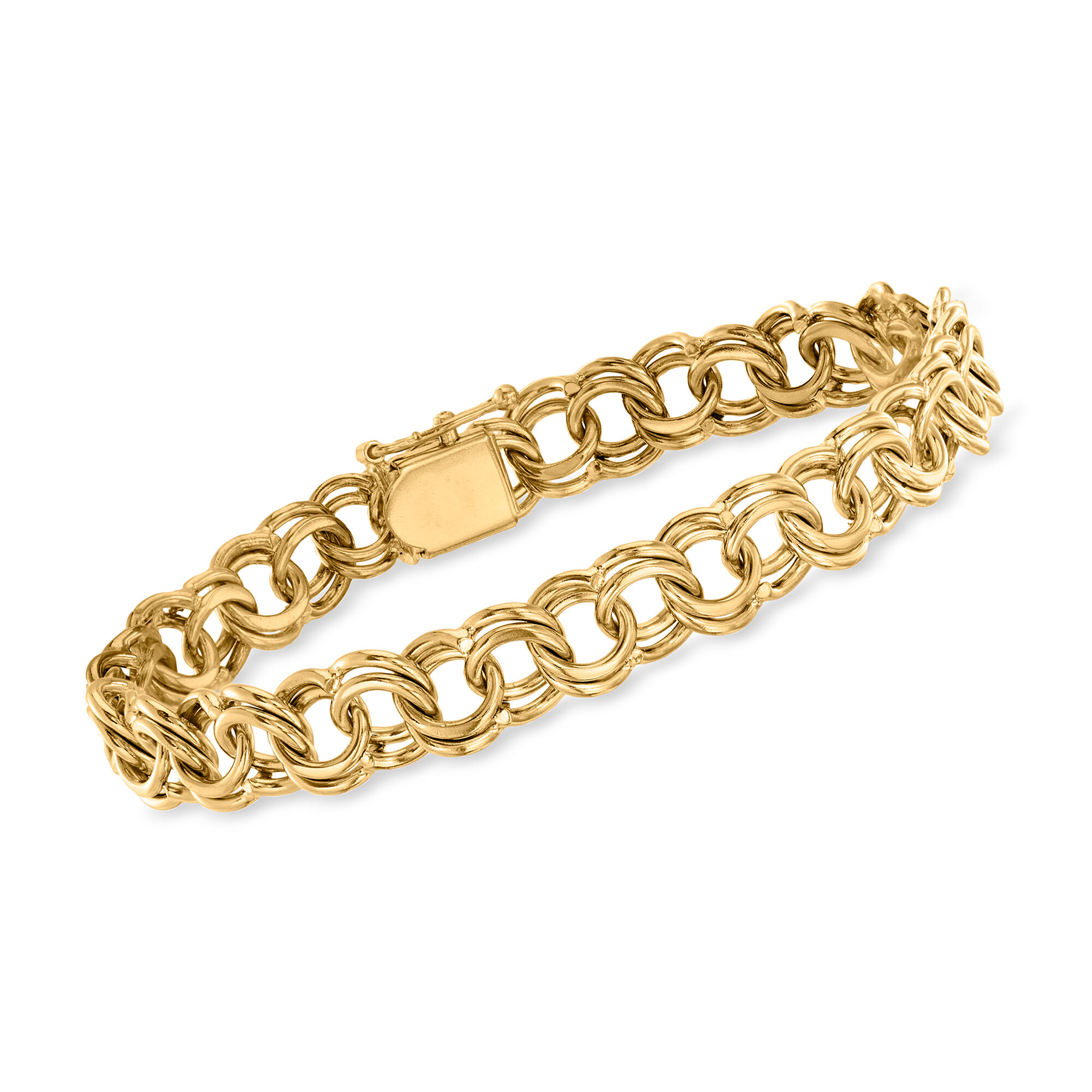 【限定品】BRASS DOUBLE-STRAND BRACELET Golden double-chain bracelet | Simons | | Simons