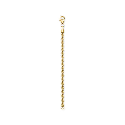 2mm 14kt Yellow Gold Rope-Chain Necklace Extender