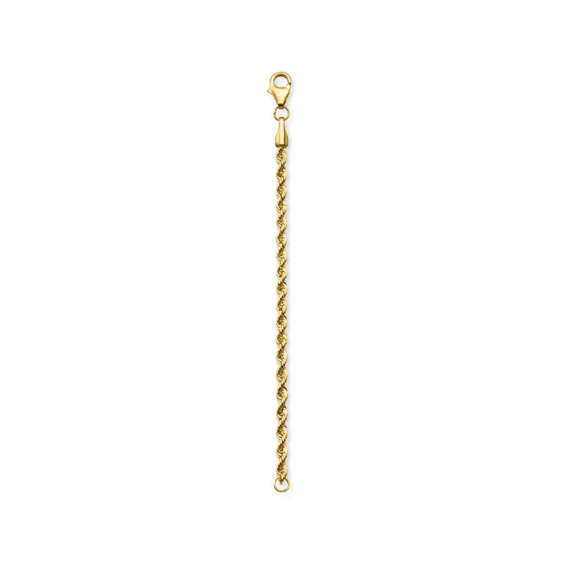 3" 14kt Yellow Gold Rope-Chain Necklace Extender image number 0