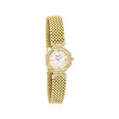 C. 1980 Vintage Geneve Women's .85 ct. t.w. Diamond Watch in 14kt Yellow Gold