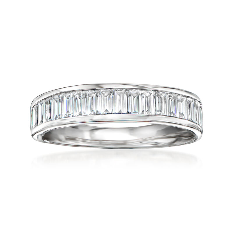 1.00 ct. t.w. Channel-Set Baguette Lab-Grown Diamond Ring in 14kt White Gold image number 0
