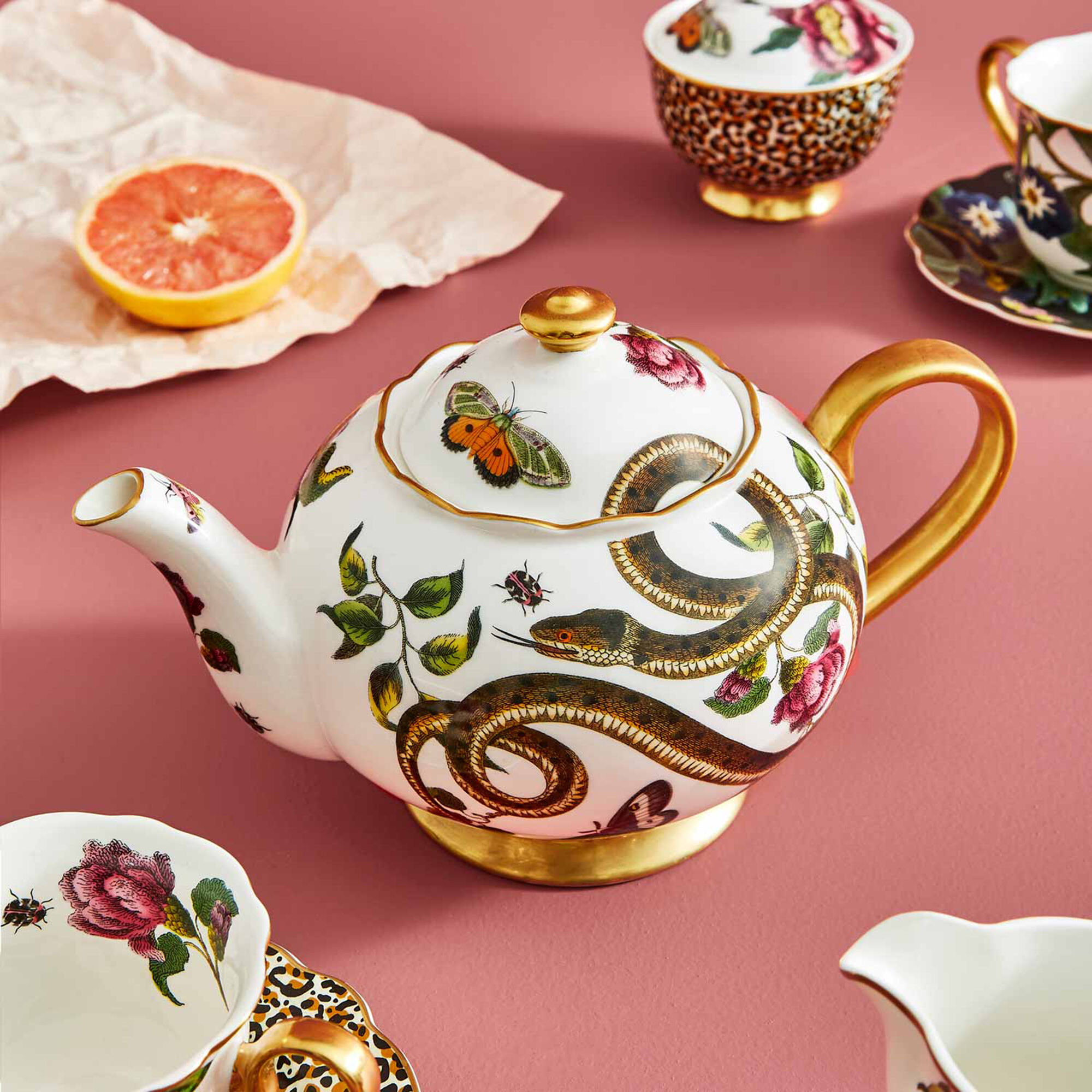 spode ティーポットとクリーマーセット Spode 