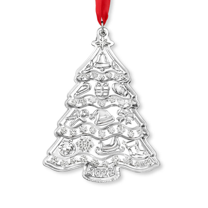 Gorham 2022 Sterling Silver Annual Christmas Tree Ornament - 6th Edition image number 1