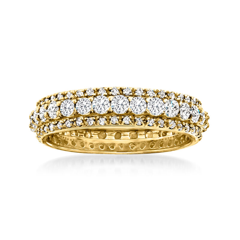1.50 ct. t.w. Diamond Eternity Band in 14kt Yellow Gold image number 0