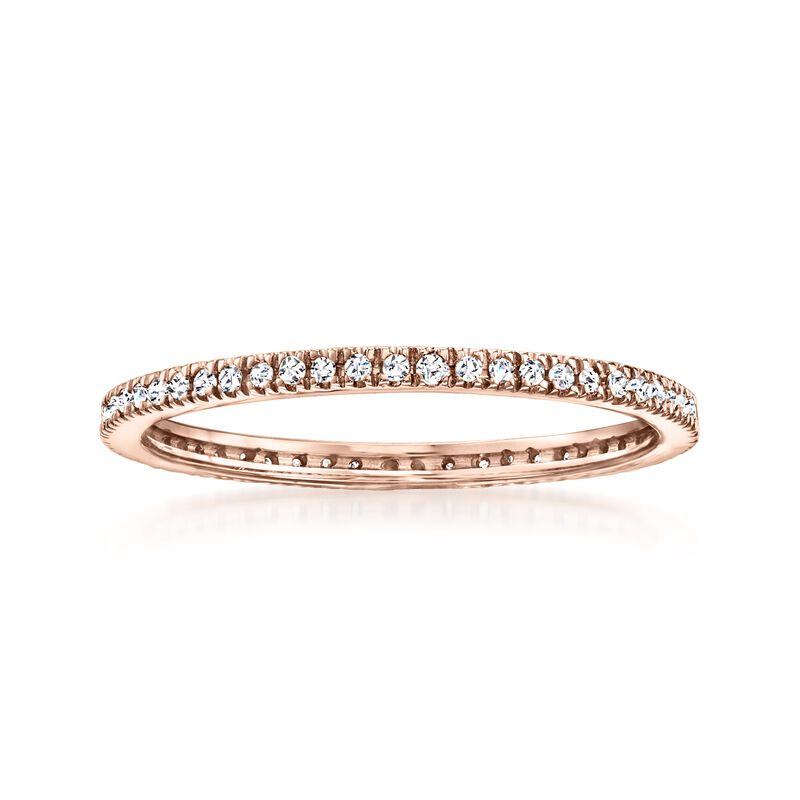.15 ct. t.w. Diamond Eternity Band in 14kt Rose Gold image number 0