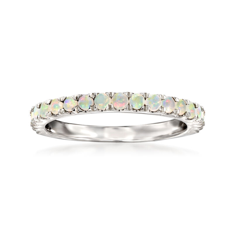 Opal Ring in Sterling Silver. Size 5 image number 0