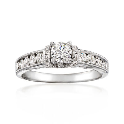 C. 2000 Vintage 1.15 ct. t.w. Diamond Ring in 14kt White Gold