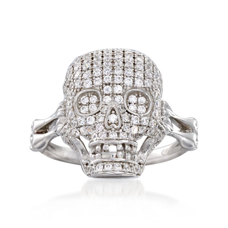 Sterling Silver CZ Skull Ring Sterling Silver CZ Skull Ring