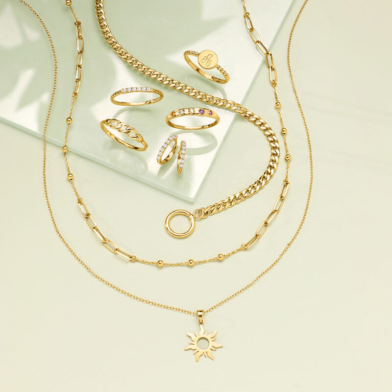 14kt Yellow Gold Three-Loop Ring image number 3