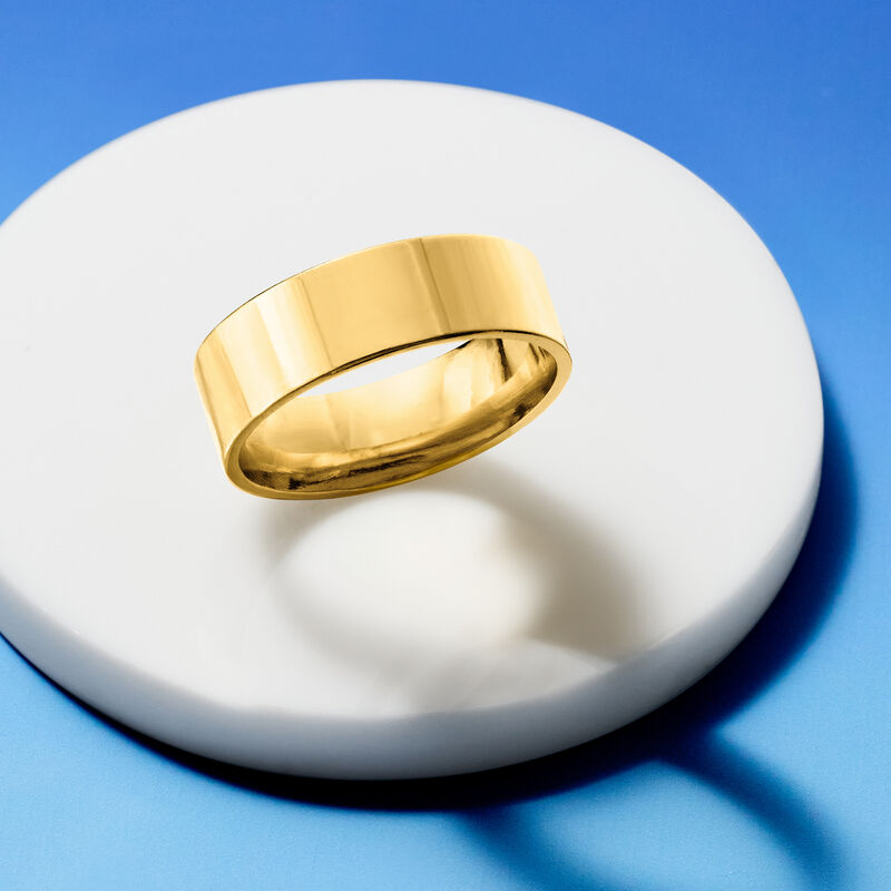 18kt Gold Vermeil Large-Band Ring image number 3