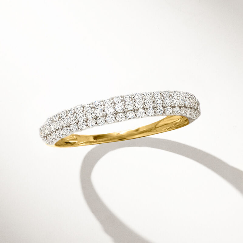 .50 ct. t.w. Pave Diamond Ring in 14kt Yellow Gold image number 5