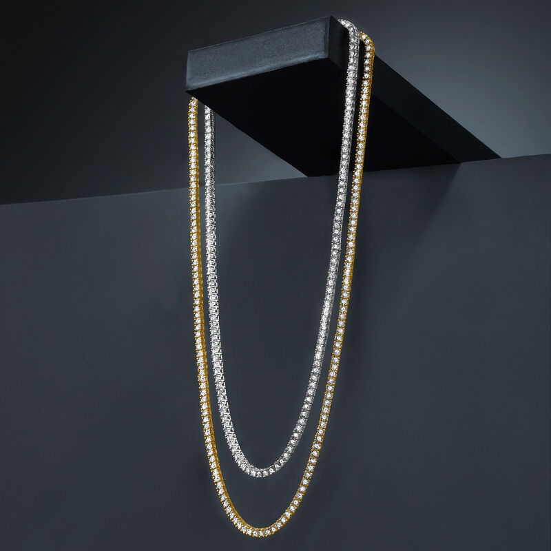 5.00 ct. t.w. Diamond Tennis Necklace in Sterling Silver