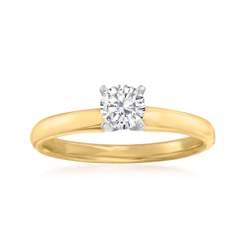 .50 Carat Diamond Solitaire Ring in 14kt Yellow Gold image number 0