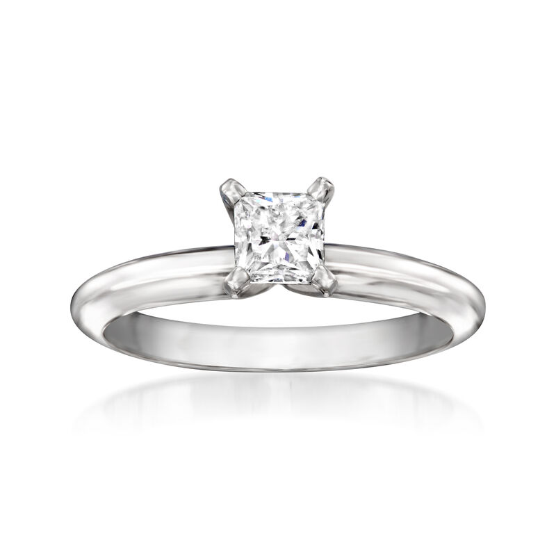 .62 Carat Certified Diamond Solitaire Ring in 14kt White Gold image number 0