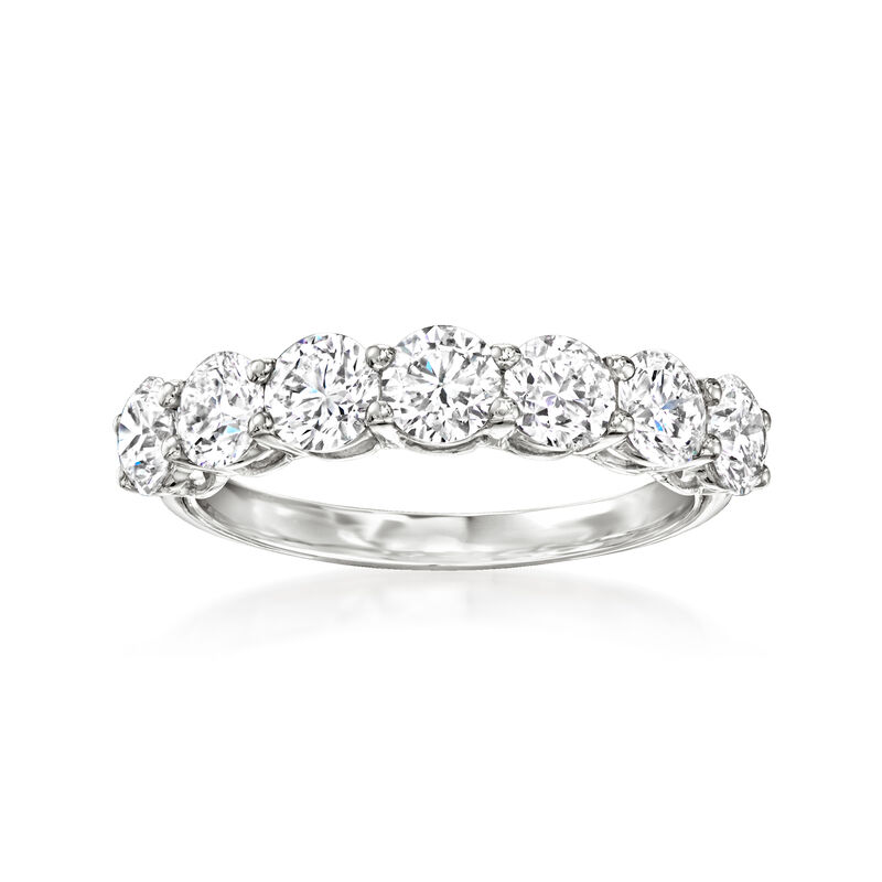 2.00 ct. t.w. Lab-Grown Diamond Seven-Stone Ring in 14kt White Gold image number 0