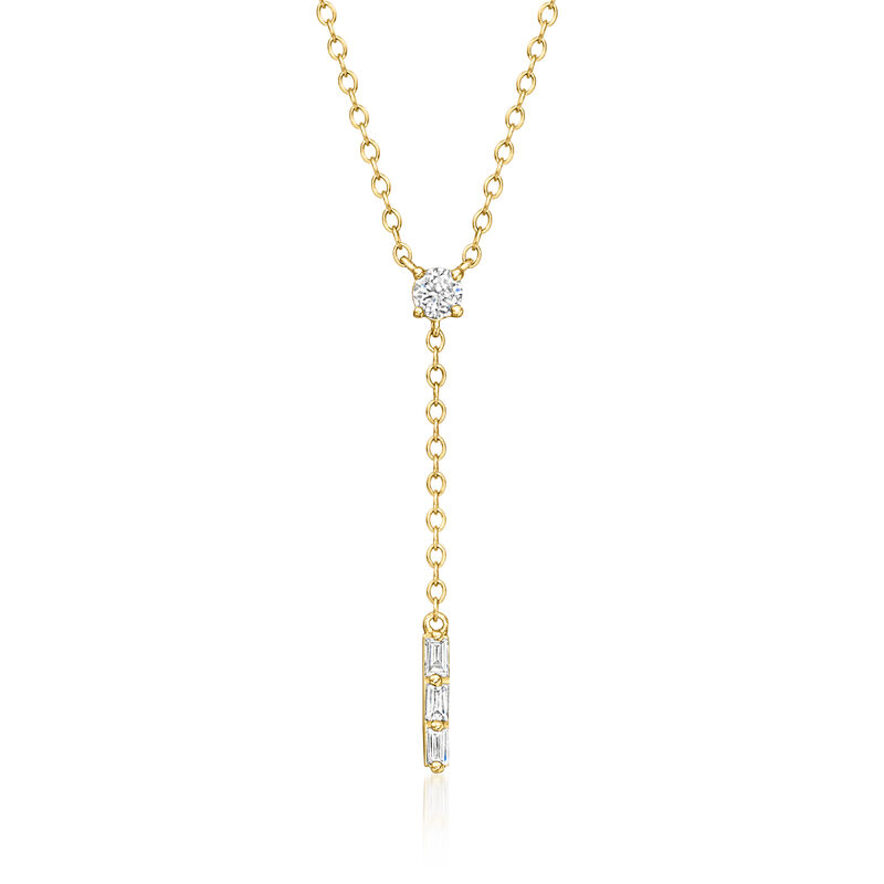 .20 ct. t.w. Lab-Grown Diamond Y-Necklace in 14kt Yellow Gold. 16&quot; image number 1