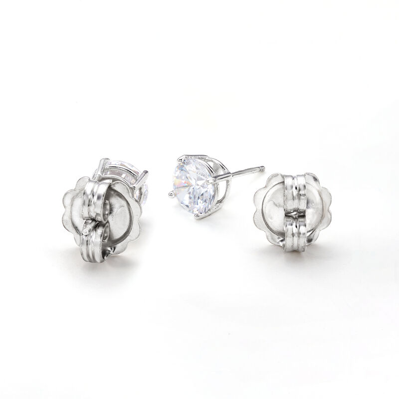 Italian 14kt White Gold X-Large 9mm Earring Backings image number 3