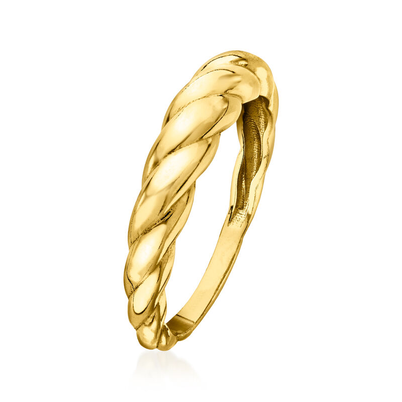 18kt Gold Vermeil Twisted Shrimp Ring image number 2
