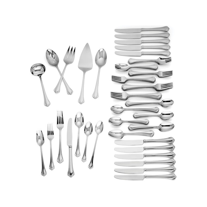 Lenox "Alcott" 89-pc. 18/10 Stainless Steel Flatware Set image number 0