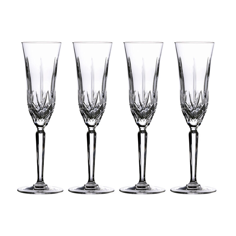 Marquis by Waterford Crystal &quot;Maxwell&quot; Set of 4 Flute Glasses from Italy image number 0