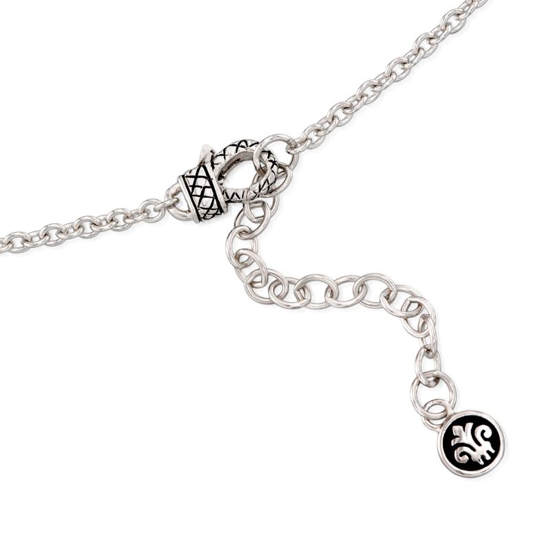 Andrea Candela &quot;Enamorada&quot; .16 ct. t.w. Diamond Station Necklace in Sterling Silver image number 2
