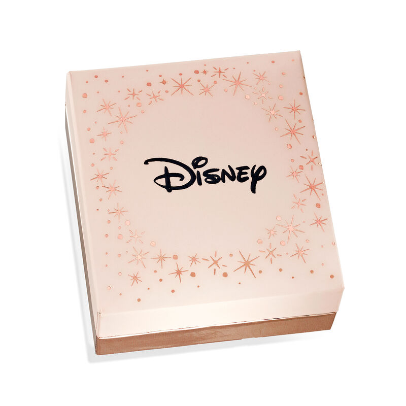 Child's Disney Princess 14kt Two-Tone Gold Heart and Crown Stud Earrings image number 1