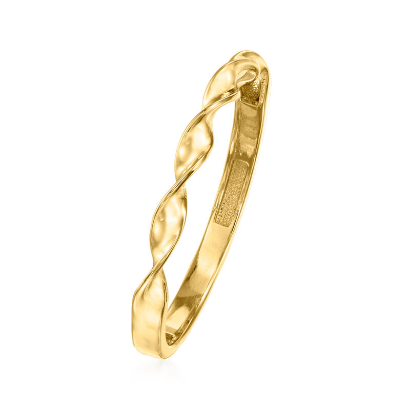 10kt Yellow Gold Twisted Ring image number 1
