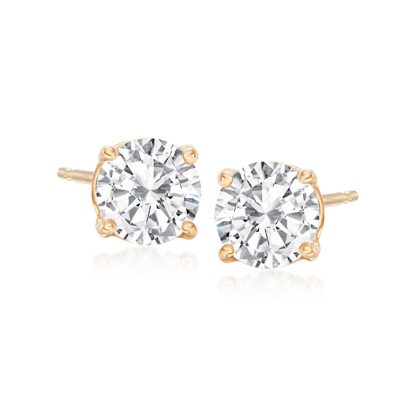 1.25 ct. t.w. Diamond Stud Earrings in 14kt Yellow Gold image number 0