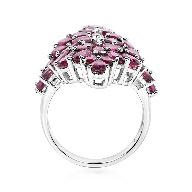 6.85 ct. t.w. Rhodolite Garnet Cluster Ring in Sterling Silver image number 2
