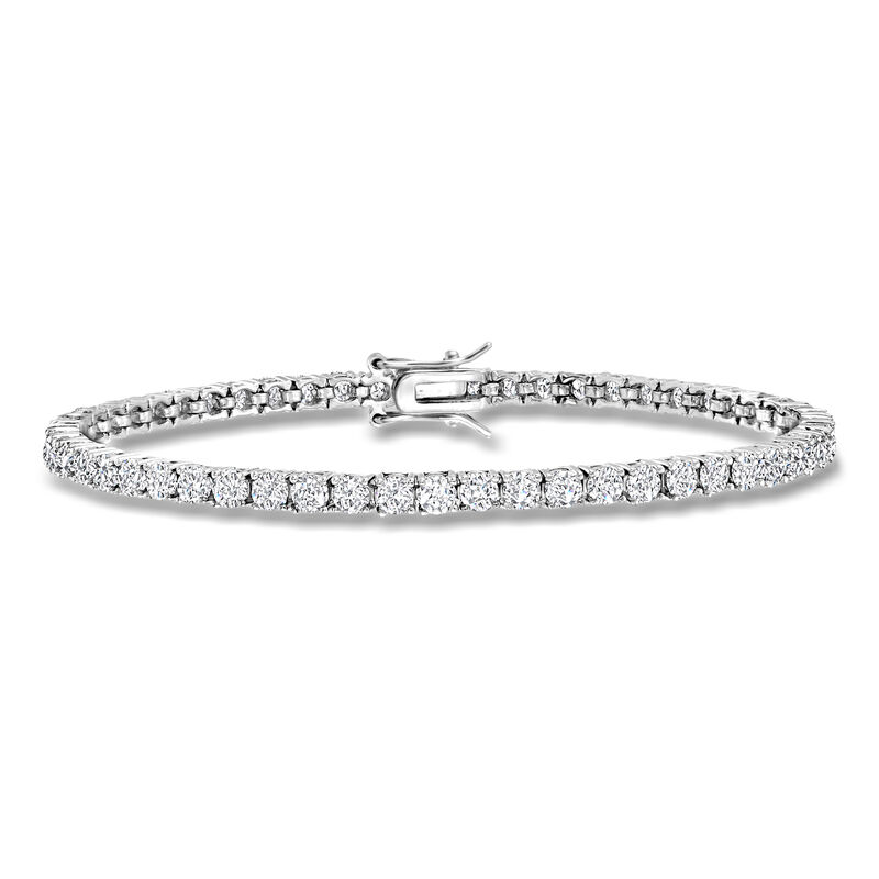 5.50 ct. t.w. Moissanite Tennis Bracelet in Sterling Silver image number 0