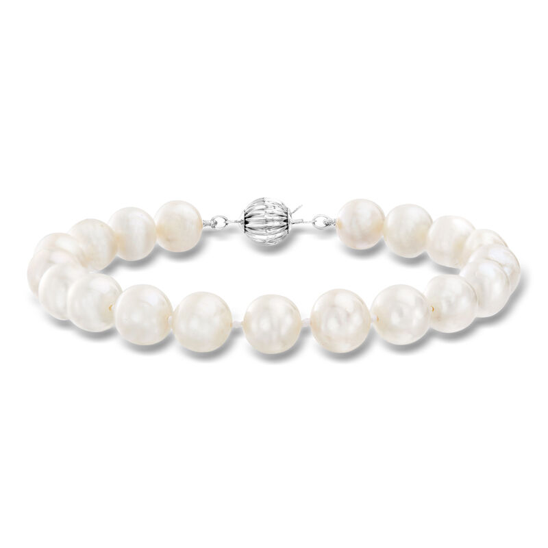 8-8.5mm Cultured Pearl Bracelet with 14kt White Gold image number 0