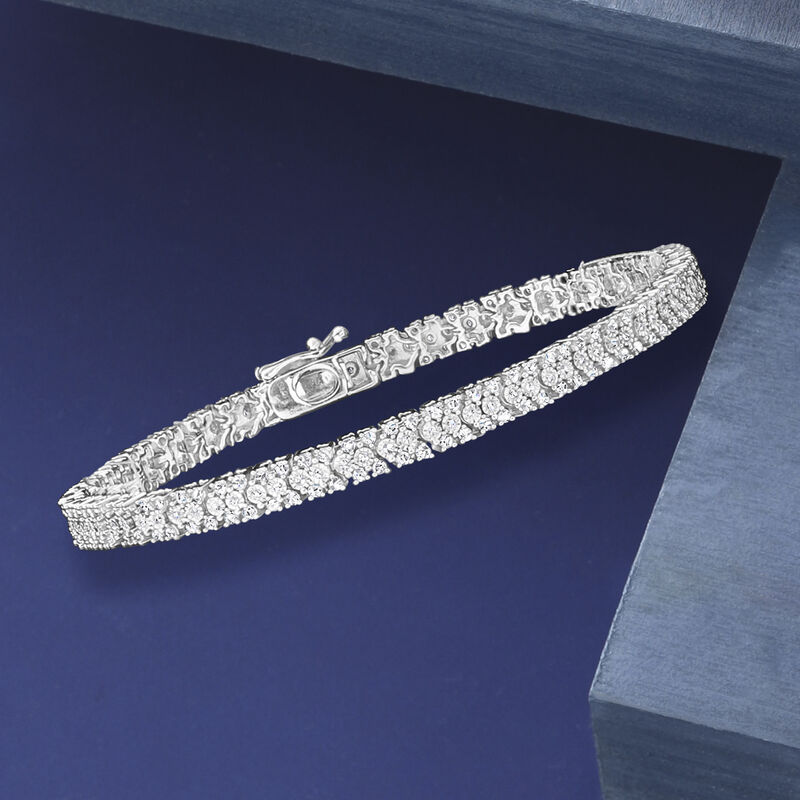 1.00 ct. t.w. Diamond Bracelet in Sterling Silver image number 2