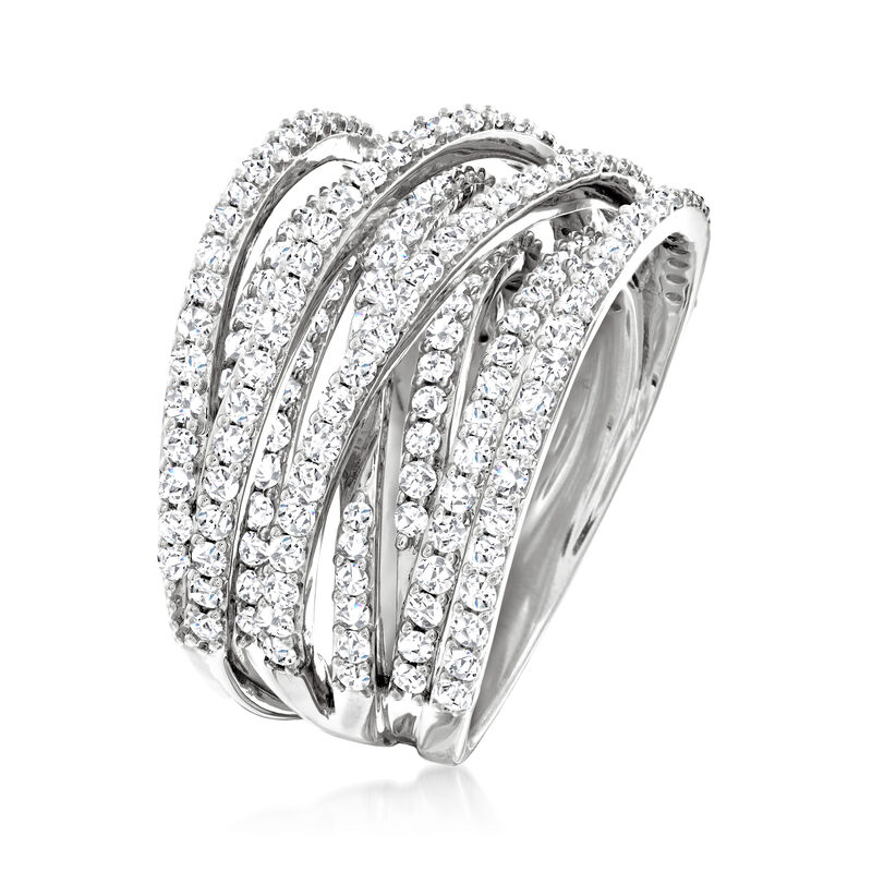 2.50 ct. t.w. Diamond Highway Ring in Sterling Silver image number 2