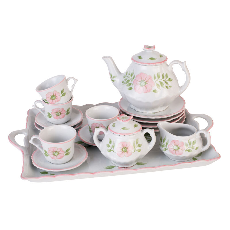 Child's &quot;Pink Blossom&quot; Porcelain 20-pc. Tea Set image number 0