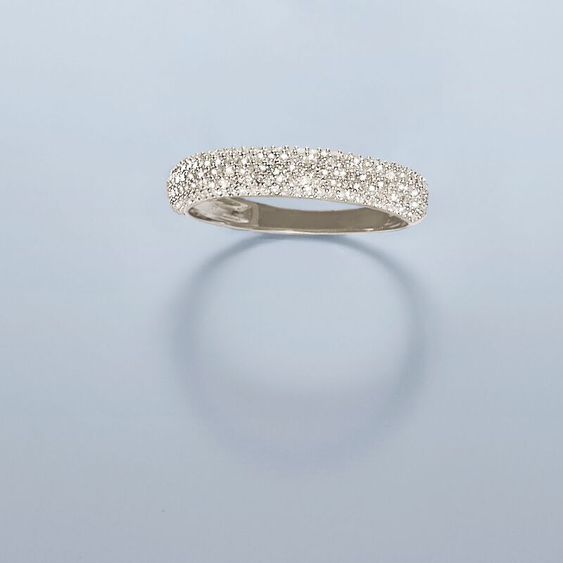 .50 ct. t.w. Pave Diamond Ring in Sterling Silver image number 3
