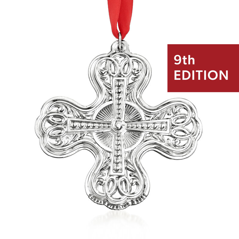 Gorham 2022 Annual Sterling Silver Cross Ornament - 9th Edition image number 0