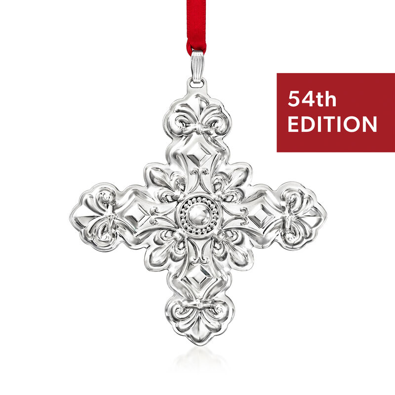 Reed & Barton 2024 Sterling Silver Annual Christmas Cross Ornament - 54th Edition image number 0