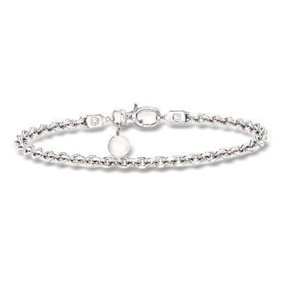 Gabriel & Co. Men's Sterling Silver Cable-Link Bracelet