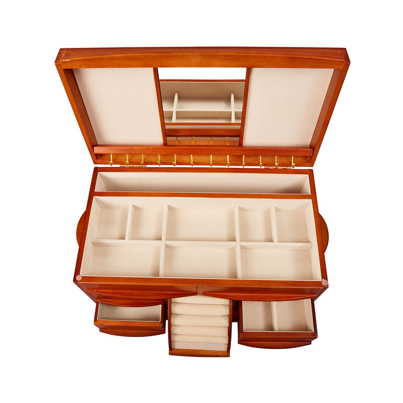 Mele & Co. "Empress" Walnut-Finish Wooden Jewelry Box image number 2