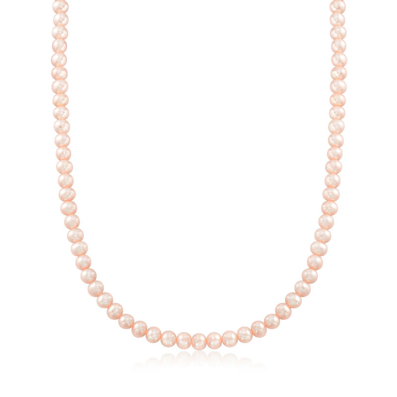 5-7mm Multicolored Cultured Pearl Jewelry Set: Four Necklaces and Four Pairs of Stud Earrings in Sterling image number 5
