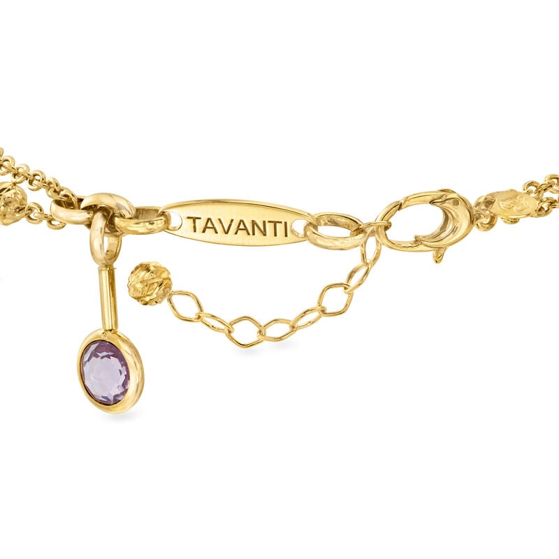C. 2000 Vintage 2.10 ct. t.w. Multi-Gemstone Drop Bracelet in 18kt Yellow Gold. 6.75" image number 2