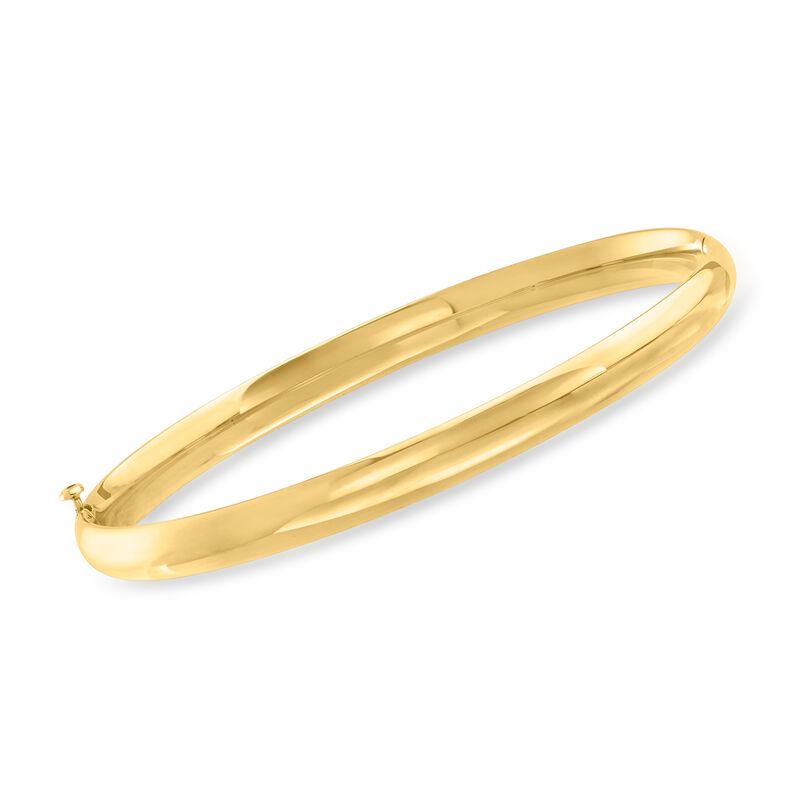 Child's 14kt Yellow Gold Bangle Bracelet. 5.5&quot; image number 0