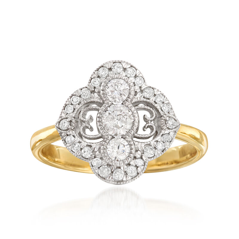 .54 ct. t.w. Diamond Ring in 14kt Two-Tone Gold image number 0