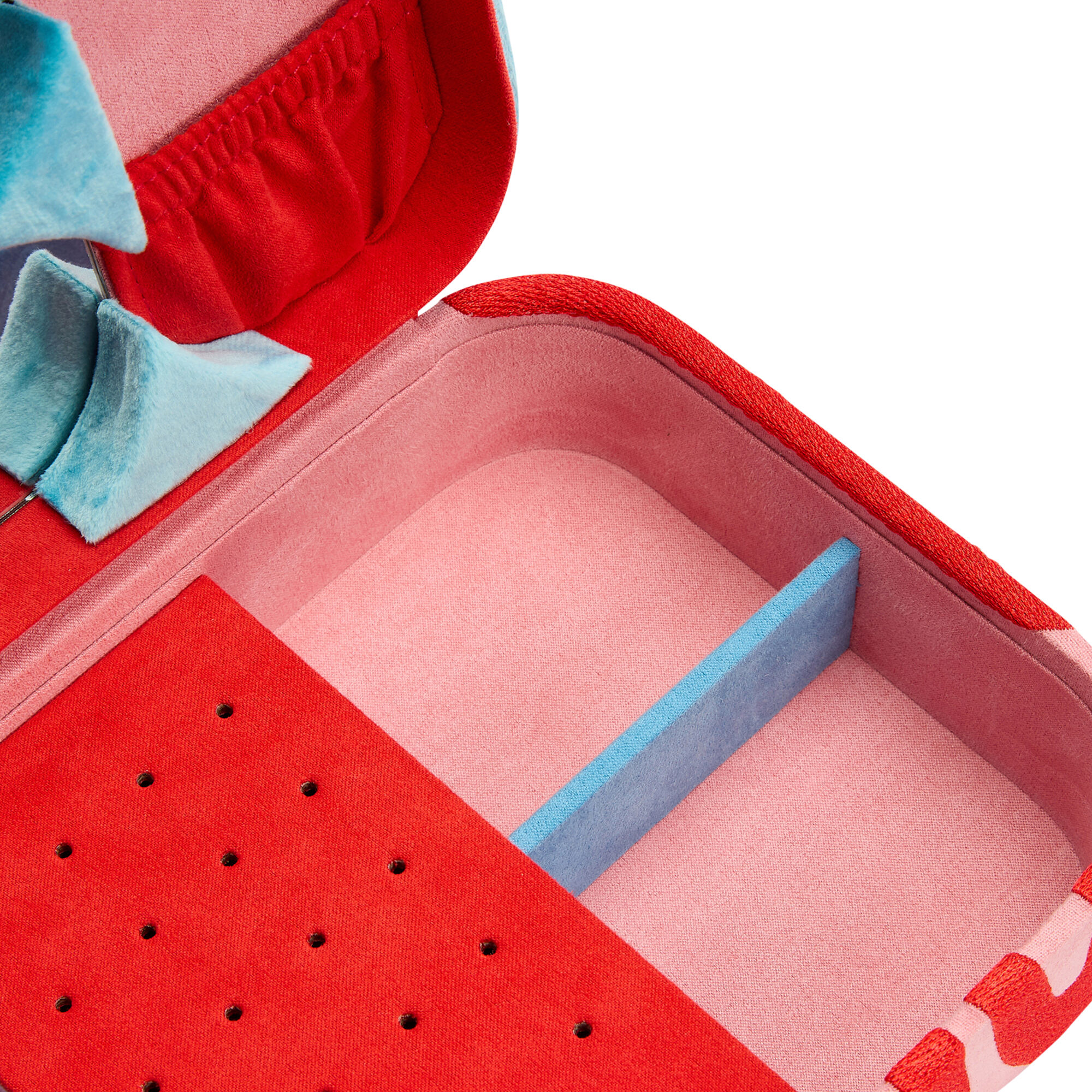 Bea Bongiasca for WOLF Pink, Red and Blue Velour Medium Bea Bongiasca for WOLF Pink, Red and Blue Velour Medium