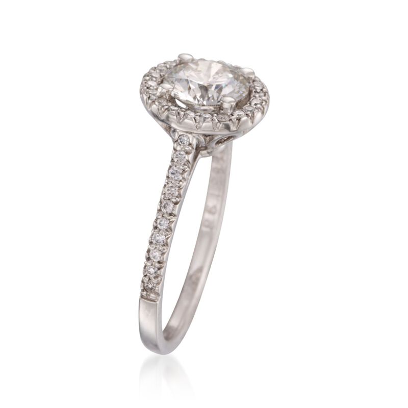 1.36 ct. t.w. Certified Diamond Engagement Ring in Platinum image number 2
