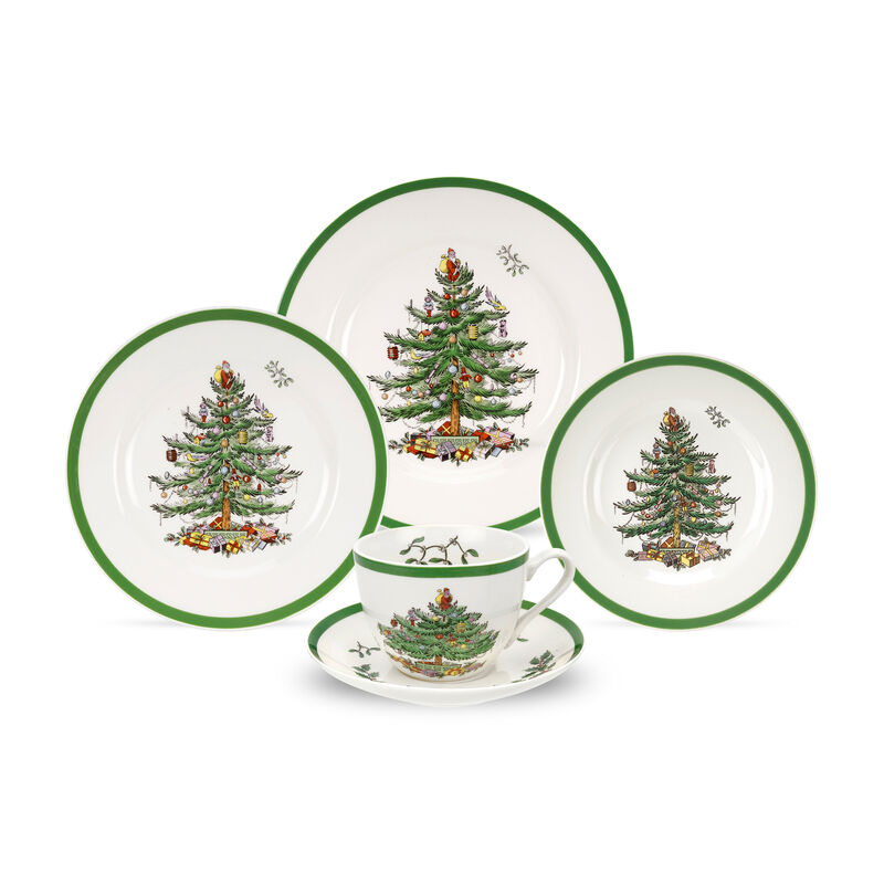 Spode "Christmas Tree" 5-pc. Earthenware Place Setting image number 0
