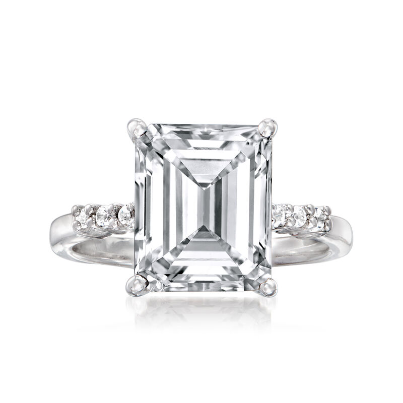 5.35 ct. t.w. White Topaz Ring in Sterling Silver image number 0
