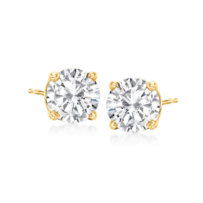 3.00 ct. t.w. Diamond Stud Earrings in 14kt Yellow Gold image number 0